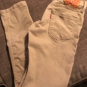Men’s Levi’s 511 Slim Fit Khaki Denim Jeans